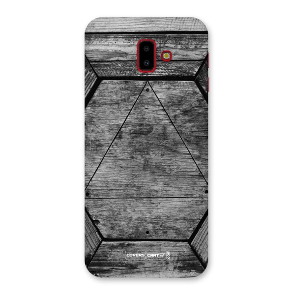 Wooden Hexagon Back Case for Galaxy J6 Plus