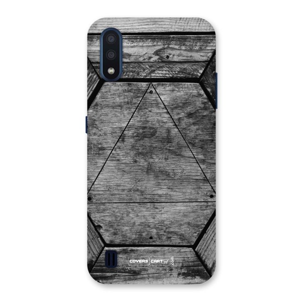 Wooden Hexagon Back Case for Galaxy M01