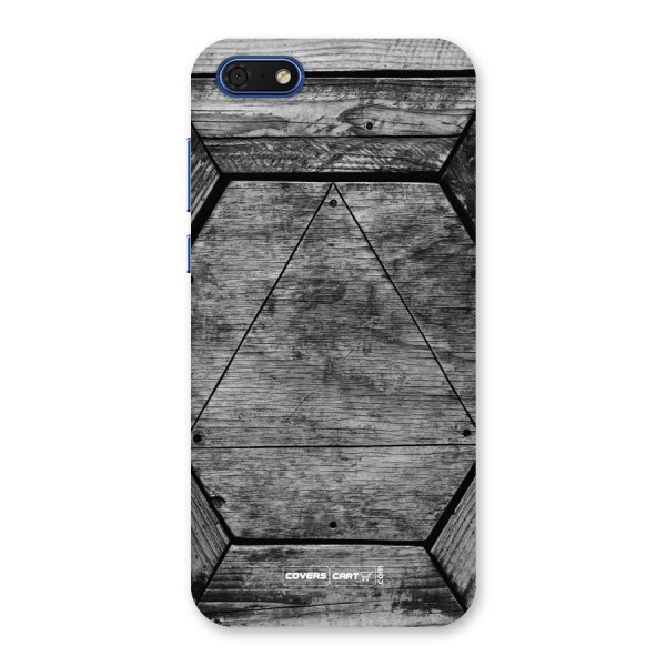 Wooden Hexagon Back Case for Honor 7s