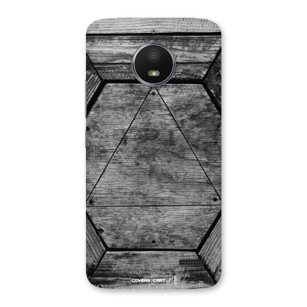 Wooden Hexagon Back Case for Moto E4