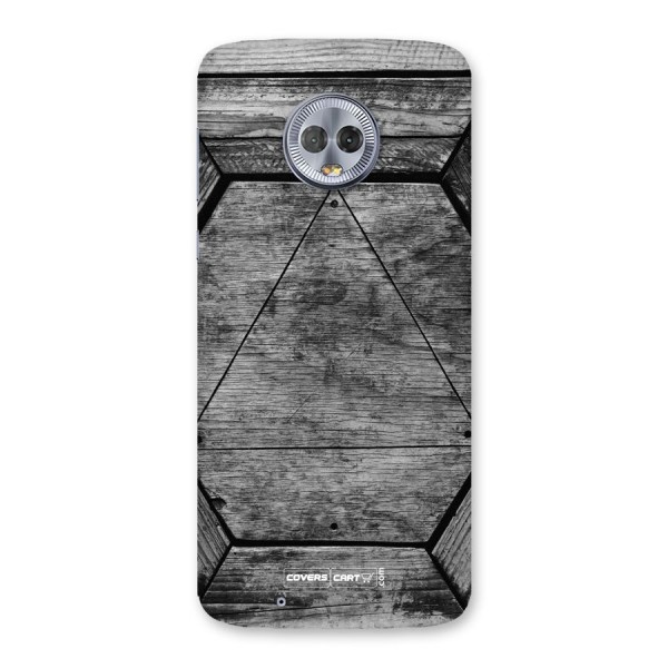 Wooden Hexagon Back Case for Moto G6