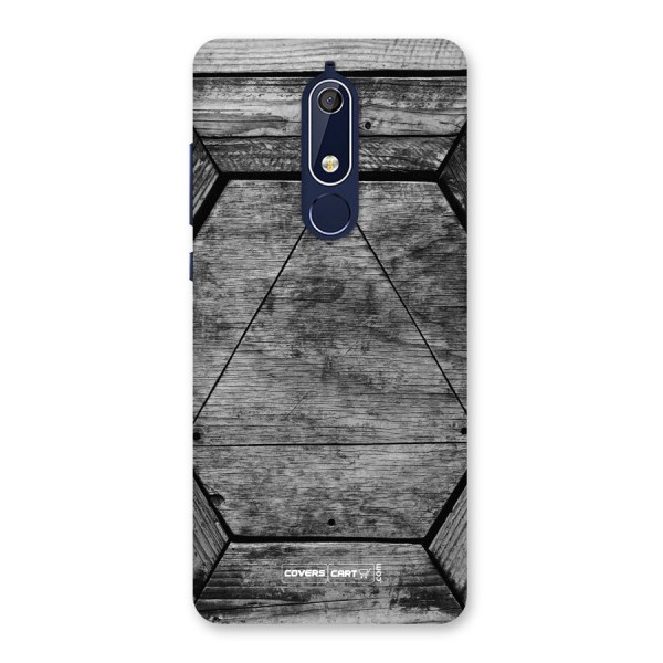 Wooden Hexagon Back Case for Nokia 5.1