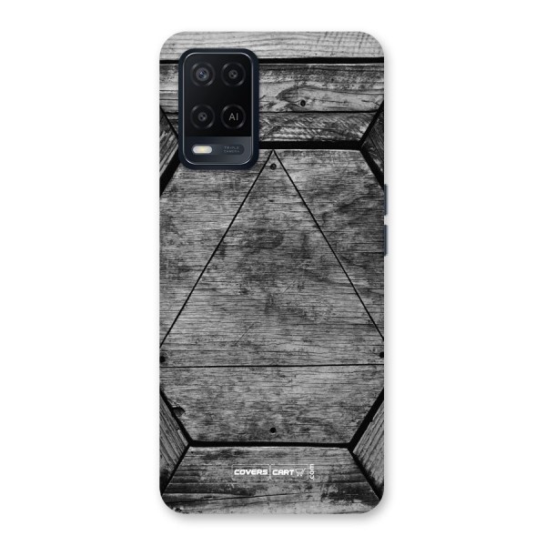 Wooden Hexagon Back Case for Oppo A54