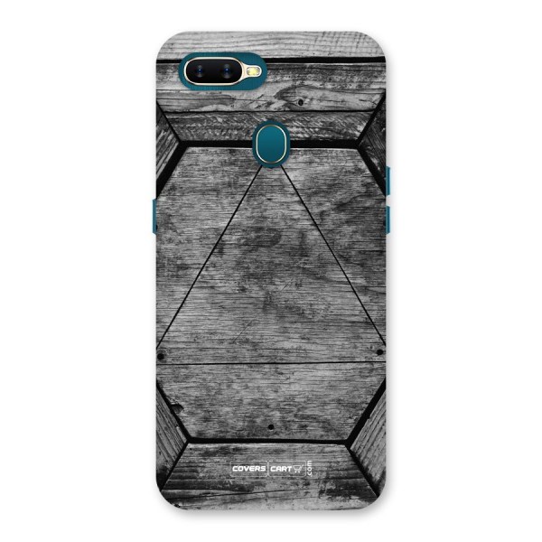 Wooden Hexagon Back Case for Oppo A7