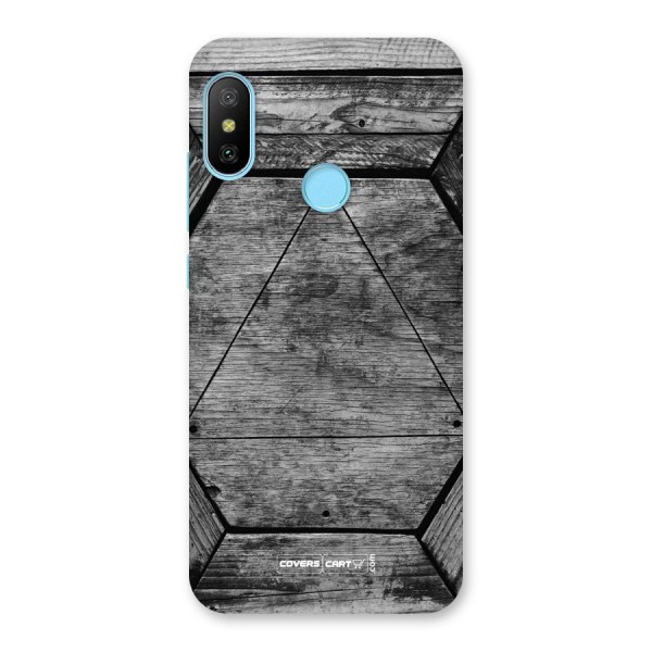 Wooden Hexagon Back Case for Redmi 6 Pro