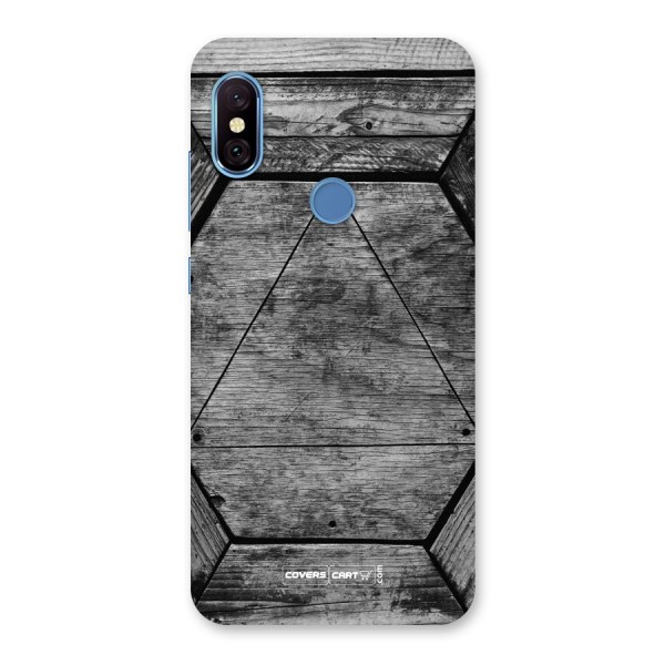 Wooden Hexagon Back Case for Redmi Note 6 Pro