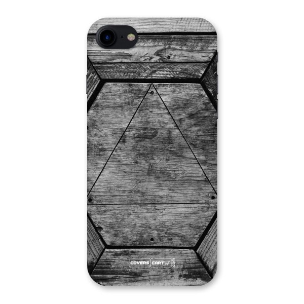 Wooden Hexagon Back Case for iPhone SE 2020