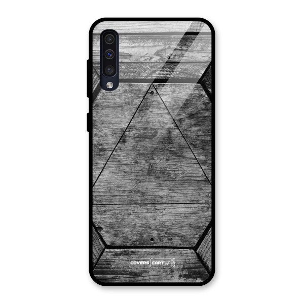 Wooden Hexagon Glass Back Case for Galaxy A50s