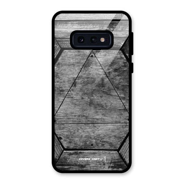 Wooden Hexagon Glass Back Case for Galaxy S10e