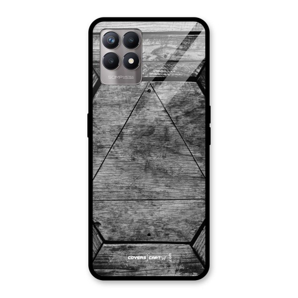 Wooden Hexagon Glass Back Case for Realme 8i