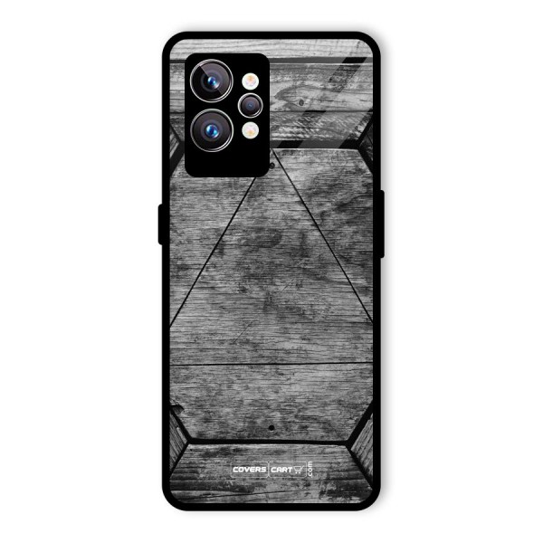 Wooden Hexagon Glass Back Case for Realme GT2 Pro