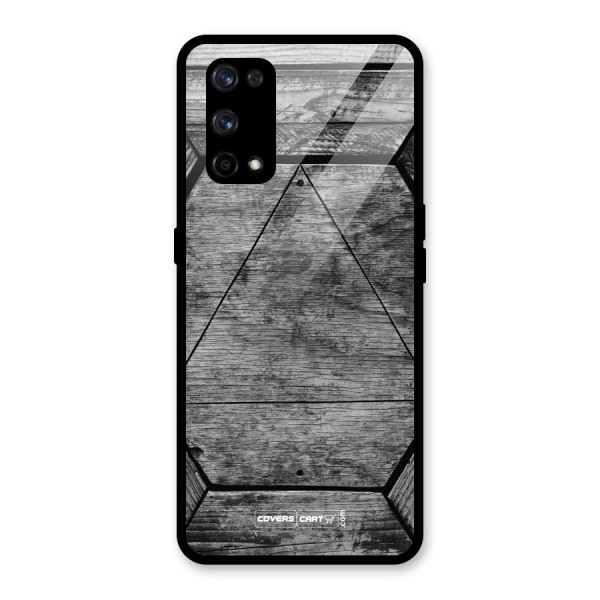 Wooden Hexagon Glass Back Case for Realme X7 Pro