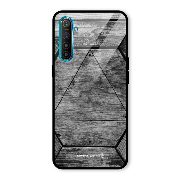 Wooden Hexagon Glass Back Case for Realme XT