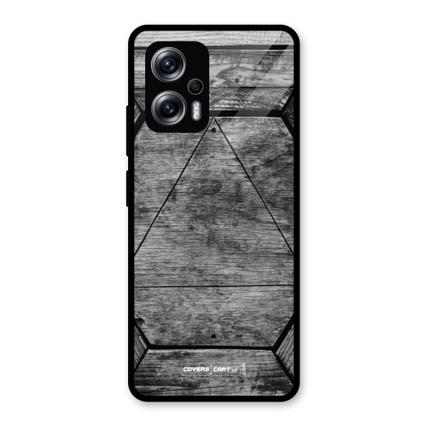 Wooden Hexagon Glass Back Case for Redmi K50i