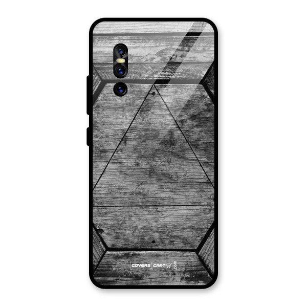 Wooden Hexagon Glass Back Case for Vivo V15 Pro