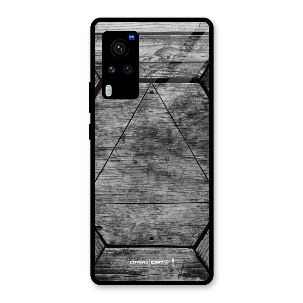 Wooden Hexagon Glass Back Case for Vivo X60 Pro