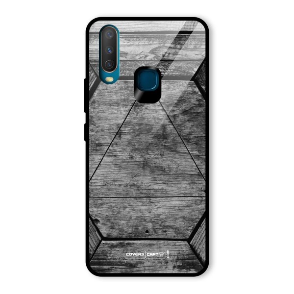 Wooden Hexagon Glass Back Case for Vivo Y12