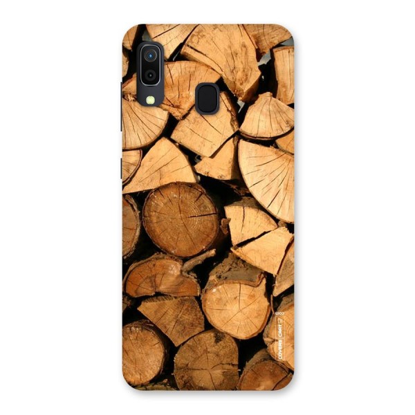 Wooden Logs Back Case for Galaxy A20