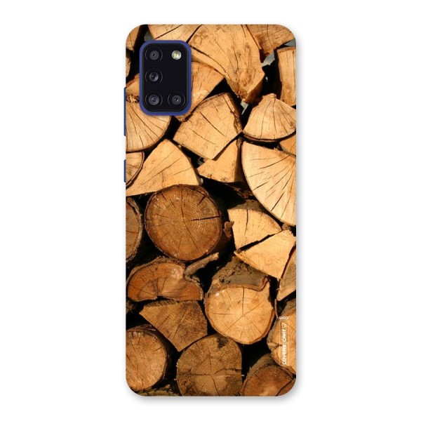 Wooden Logs Back Case for Galaxy A31