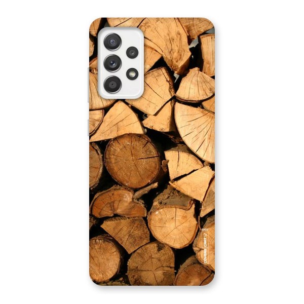 Wooden Logs Back Case for Galaxy A52