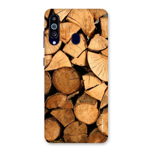 Wooden Logs Back Case for Galaxy A60