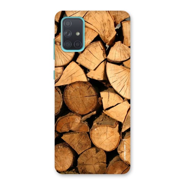 Wooden Logs Back Case for Galaxy A71