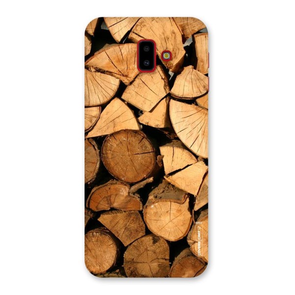 Wooden Logs Back Case for Galaxy J6 Plus