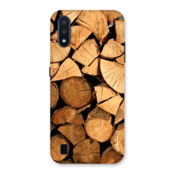 Wooden Logs Back Case for Galaxy M01