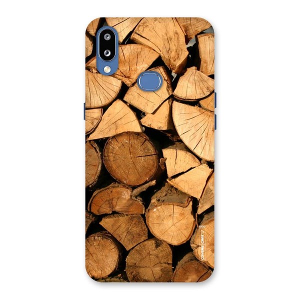 Wooden Logs Back Case for Galaxy M01s