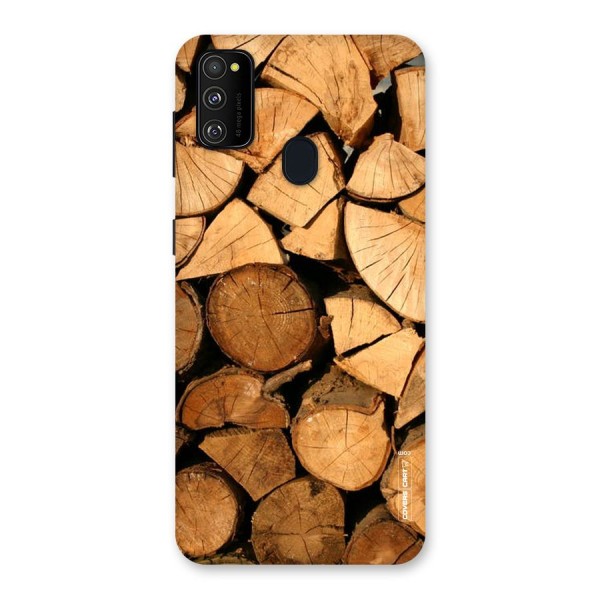 Wooden Logs Back Case for Galaxy M21