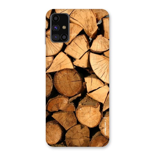 Wooden Logs Back Case for Galaxy M31s