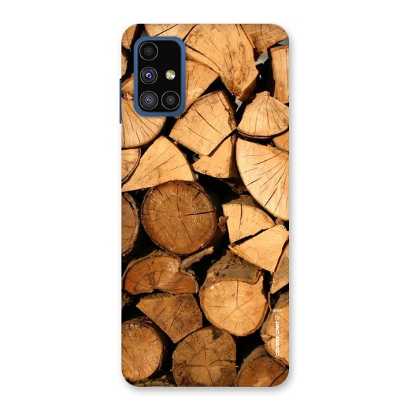 Wooden Logs Back Case for Galaxy M51