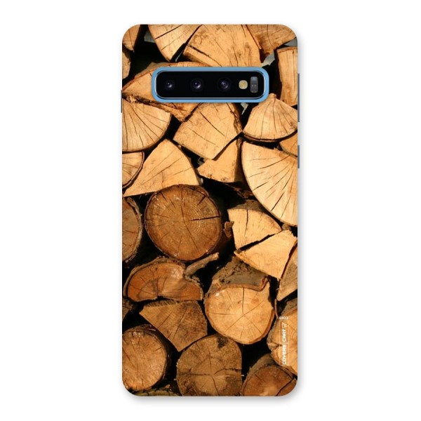 Wooden Logs Back Case for Galaxy S10