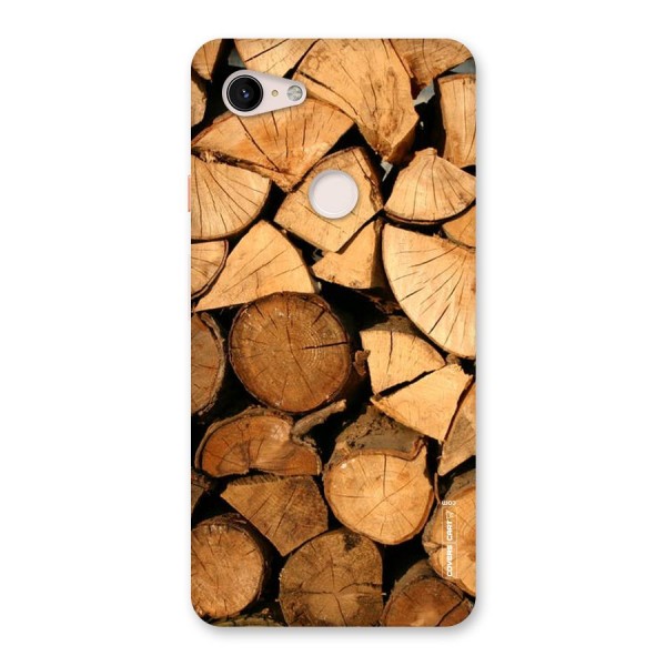 Wooden Logs Back Case for Google Pixel 3 XL