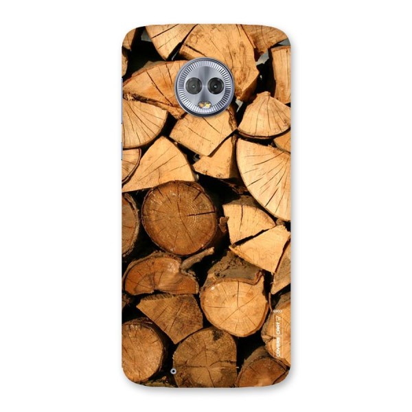 Wooden Logs Back Case for Moto G6