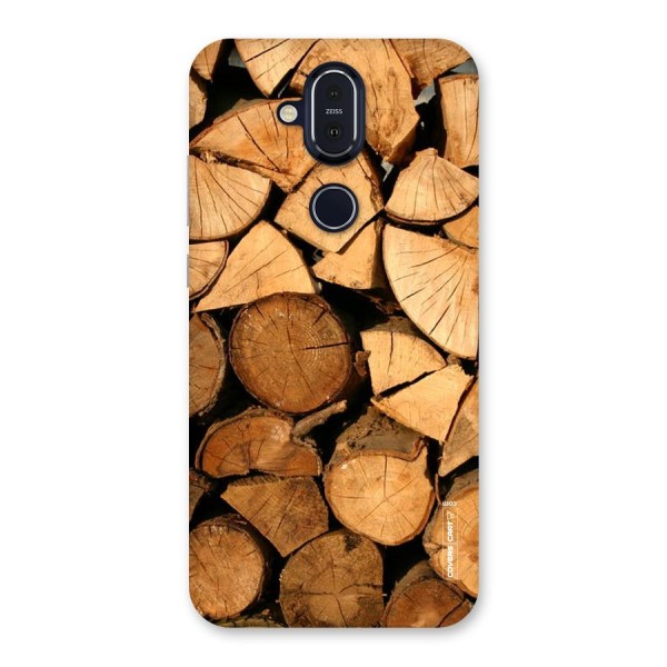 Wooden Logs Back Case for Nokia 8.1