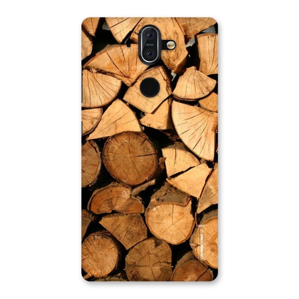 Wooden Logs Back Case for Nokia 8 Sirocco