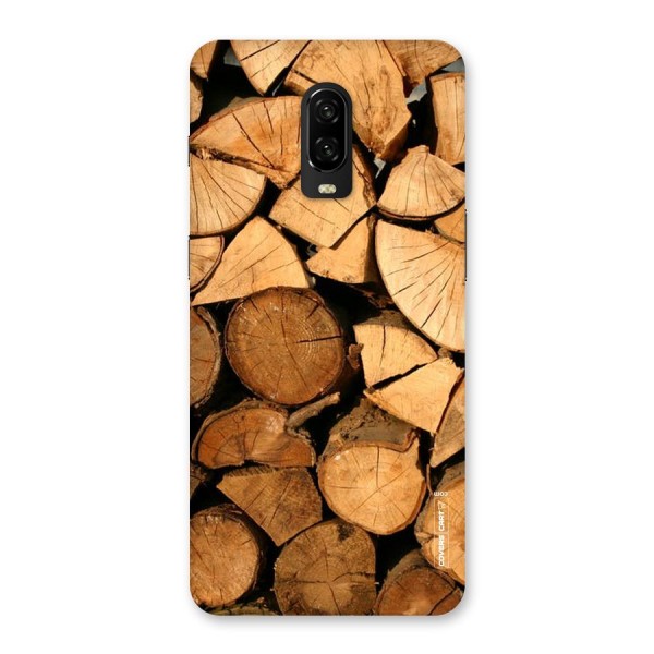 Wooden Logs Back Case for OnePlus 6T