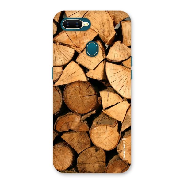 Wooden Logs Back Case for Oppo A12