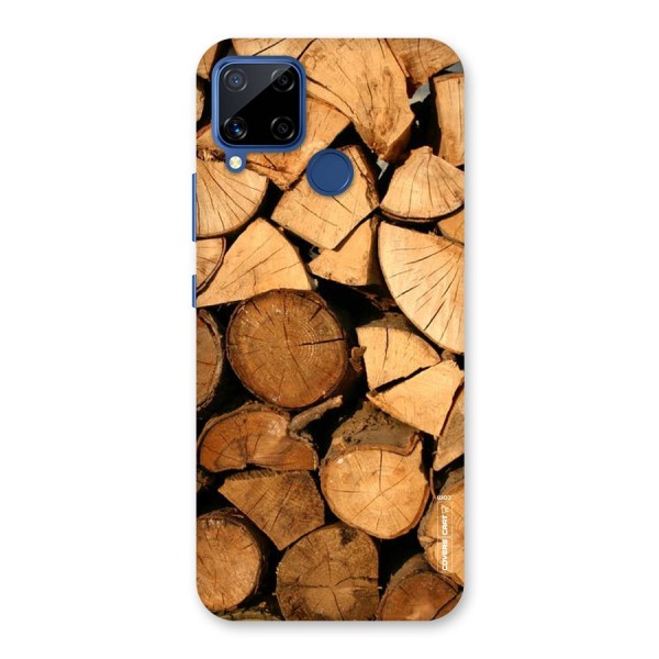 Wooden Logs Back Case for Realme C15