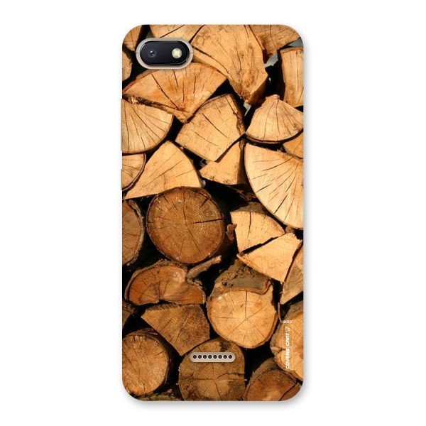 Wooden Logs Back Case for Redmi 6A