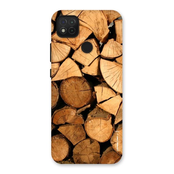 Wooden Logs Back Case for Redmi 9C