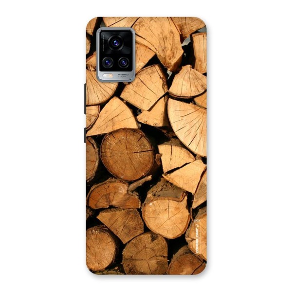 Wooden Logs Back Case for Vivo V20 Pro