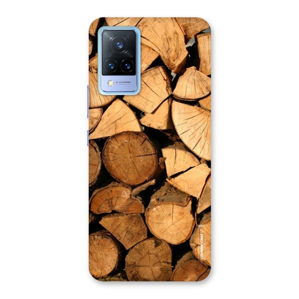 Wooden Logs Back Case for Vivo V21 5G