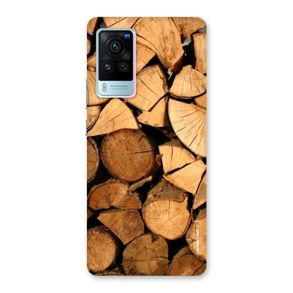 Wooden Logs Back Case for Vivo X60 Pro