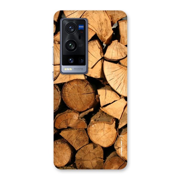 Wooden Logs Back Case for Vivo X60 Pro Plus