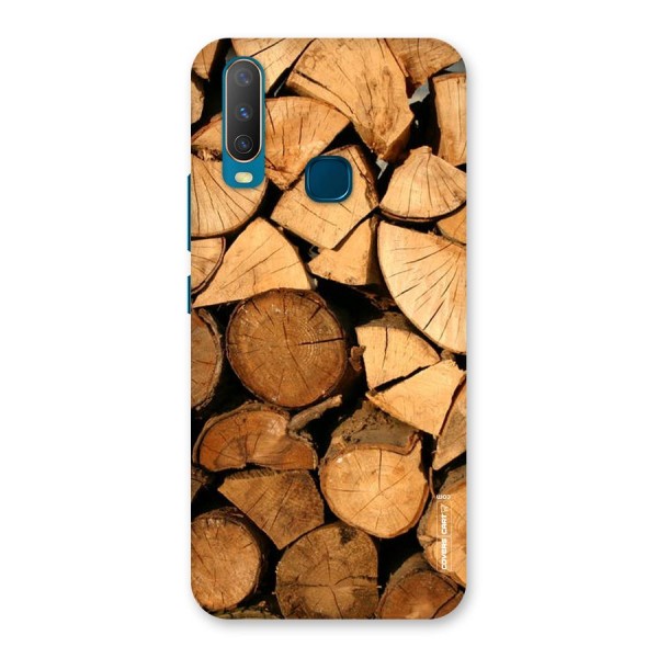 Wooden Logs Back Case for Vivo Y12