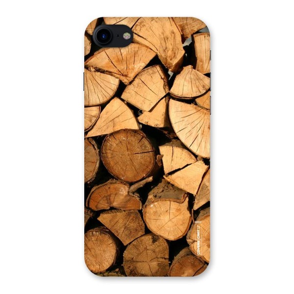 Wooden Logs Back Case for iPhone SE 2020