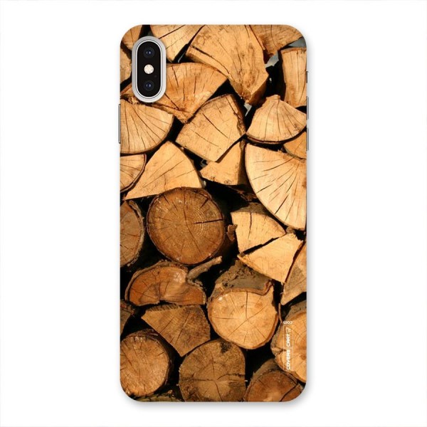 Wooden Logs Back Case for iPhone XS Max