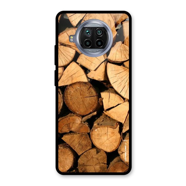 Wooden Logs Glass Back Case for Mi 10i